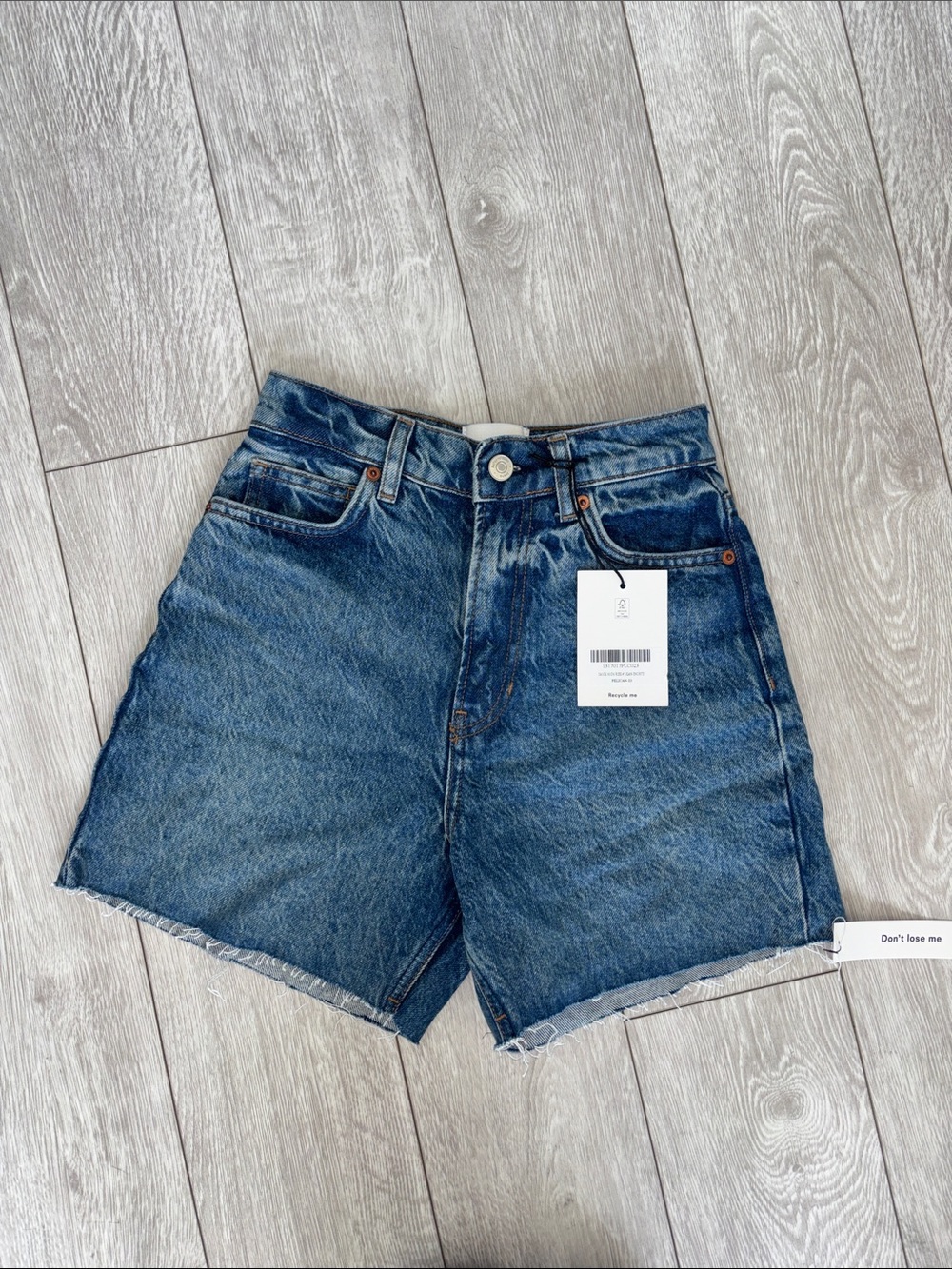 BNWT Reformation High-Rise denim shorts